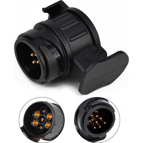 Adaptateur 13 vers 7 broches pour remorques, interfaces pour camions, prises de courant pour camping-cars, connecteurs étanches (1/5)