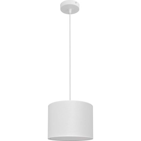 Helam ALBA Plafonnier Suspension Cylindrique Blanc 20cm