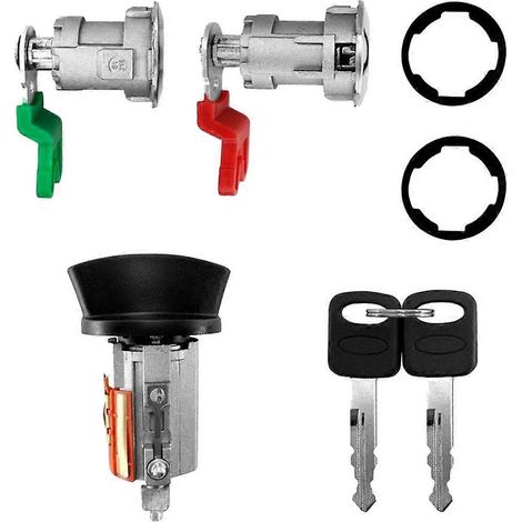 Kit de serrures de portières de voiture avec cylindre LC6177 DL5886 pour E150 E250 1997-2020, serrure de contact 703369 597638 (1/4)