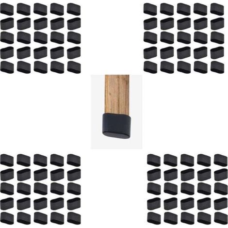 Bouchon Pied De Chaise 28 PièCes Embout De Chaise Rectangulaire Embout De Chaise Oval Protection Protege Pied De Chaise Table Patin Silicone Chaise Caoutchouc Couvre (1/5)