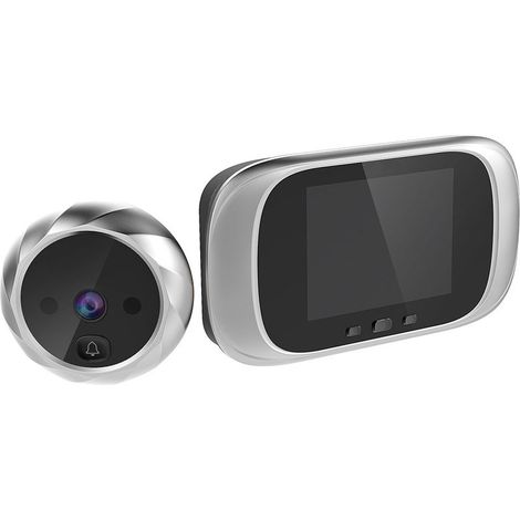Vidéosurveillance Porte Numérique avec Écran LCD 2.8 Pouces, Caméra Grand Angle Haute Résolution avec Vision Nocturne (1/4)
