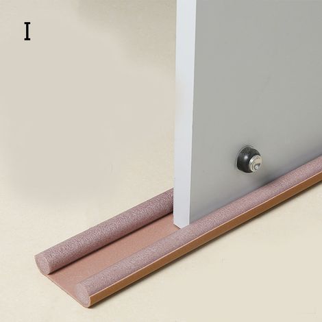 Striscia di tenuta inferiore per porta, fermaglio antipolvere sotto la porta, colore rosa (1/5)