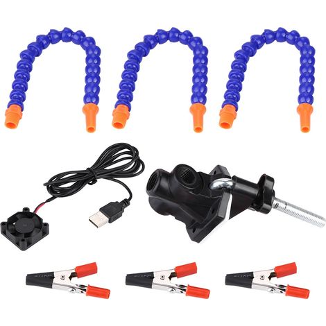 Station de soudure flexible 3 bras pour drone FPV RC avec ventilateur - Outil de réparation (1/5)