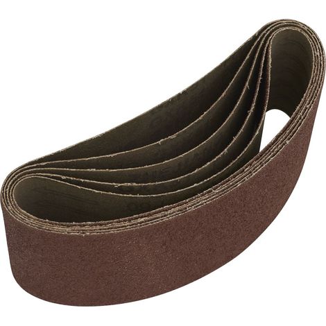 Sealey SB60457 76 x 457mm Sanding Belt 60Grit - Pack of 5