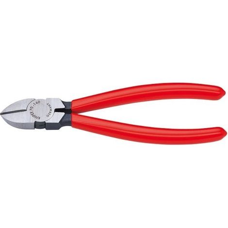 KNIPEX 70 01 140 Tronchese laterale rivestiti in resina sintetica atramentata nera 140 mm