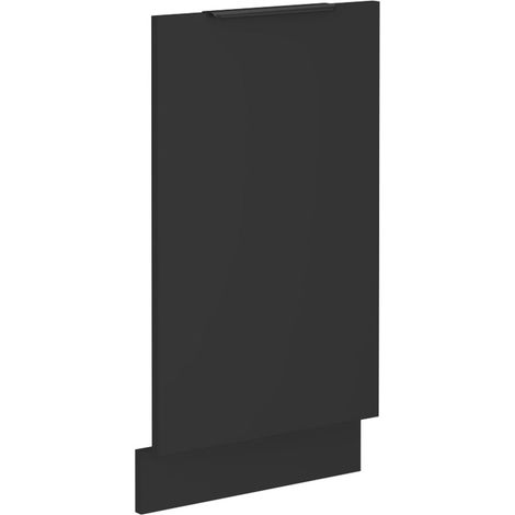 Frontblende für vollintegrierten Geschirrspüler 45 cm Küche SIENA Schwarz (1/4)