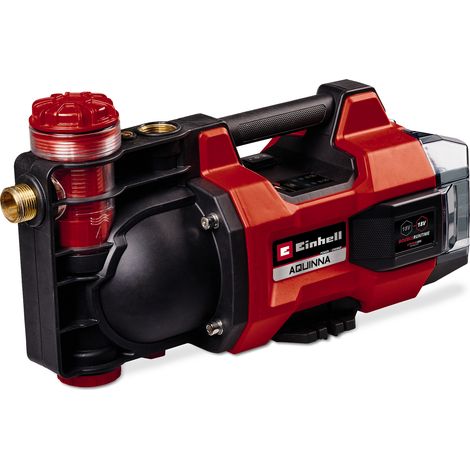 Einhell Pompe d'arrosage sans fil AQUINNA 18/30 F LED Solo PXC (36V, Débit max. 3,000 L/h, Pression 2,8bar) Livré sans batterie ni chargeur (1/5)