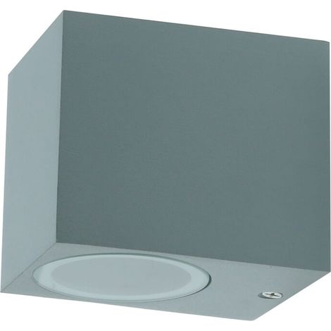 IluminaShop - Aplique de pared Grey Kube Mini 1XGU10 IP44 (1/4)