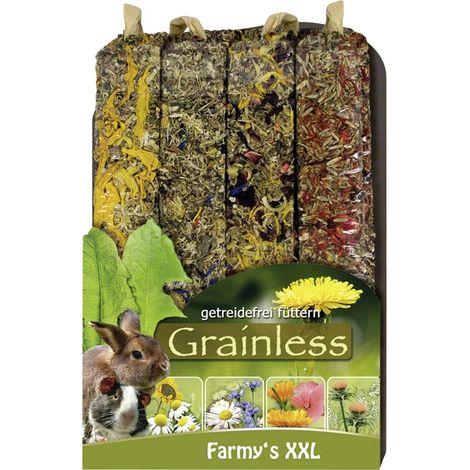 JR Grainless Farmys XXL Flower 4er-Pack Futtertrog & Kleintierfutter