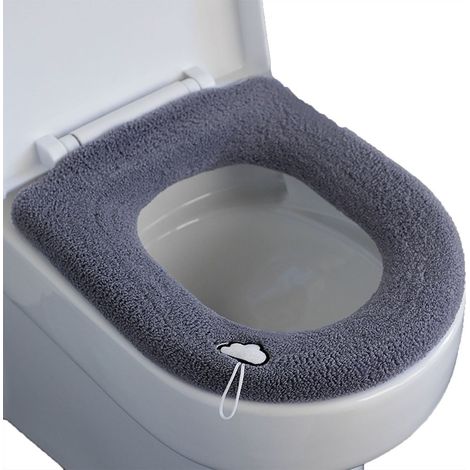 Verstärkter Toilettensitzbezug, Toilettensitzmatte fürs Badezimmer, beheiztes Toilettensitzkissen, weicher und waschbarer Toilettensitz fürs Badezimmer.