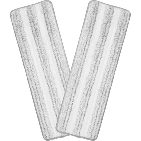 XEPHO 2 Recharges de Serpillière Plate en Nylon, Oxford et Éponge, Housses de Rechange pour Balai et Nettoyage des Sols (1/5)