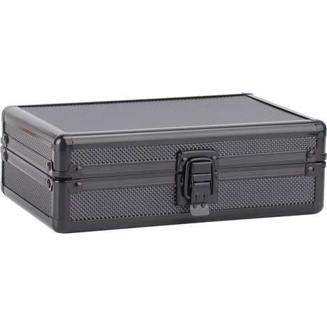 Boîte à Cigares Portable en Aluminium avec Intérieur en Cèdre et Humidificateur - Idée Cadeau (1/5)