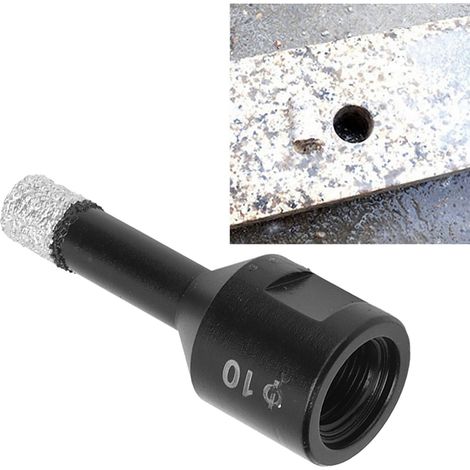 Vakuumgelöteter Diamantbohrer M14 zum Aufbohren von Löchern in Marmor, schwarz, 10 mm (1/5)