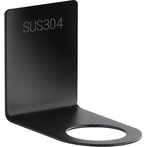 Support de distributeur de crochet 2pcs 27mm, support de distributeur de savon mural, support de pompe à savon, support de distributeur de shampoing, support de shampoing en acier inoxydable noir pour (1/2)