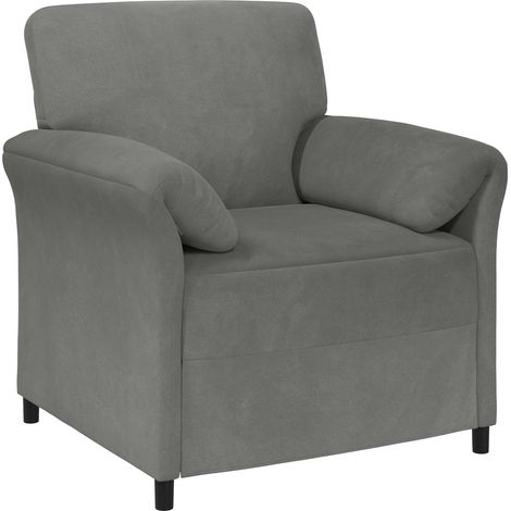 Divano 1 posto Grigio Scuro 88 x 83 x 95 cm Velluto vidaXL (1/5)