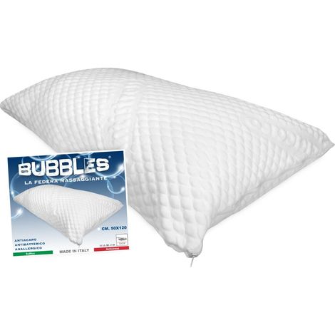FEDERA antiacaro ANALLERGICA massaggiante 1 PIAZZA E MEZZA con cerniera CM. 50X120 misura francese