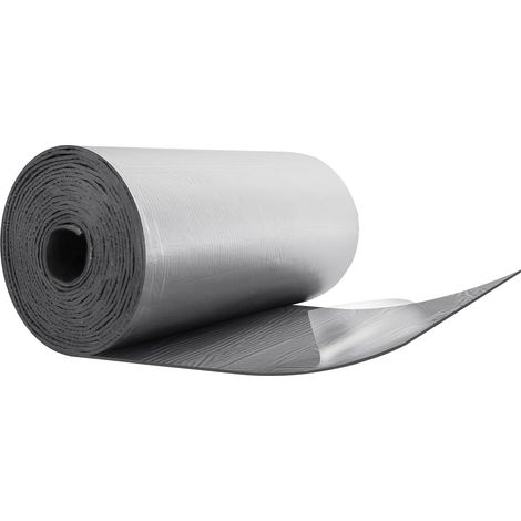 Isolant Thermique auto-adhésif 0.5x10M, Tapis d'isolation acoustique Anti Chaleur en caoutchouc et en Aluminium pour Voiture, Porte, Mur(7mm Épaisseur) (1/5)