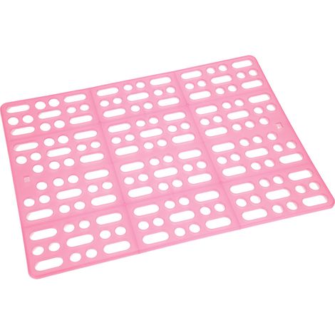 Alfombrilla para jaula, de plástico resistente, superficie lisa y diseño colorido, para conejos y cobayas. (1/5)