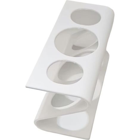 Support de produits de soins bucco-dentaires à trois-Blanc (1/2)