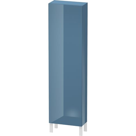Duravit L-Cube Armario alto, anchura 500mm, profundidad 243mm, 1 puerta, bisagra derecha, color: Laca de alto brillo Stone Blue - LC1171R4747 (1/4)