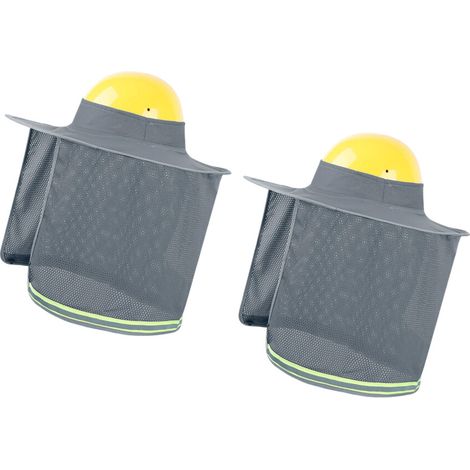 Visiera parasole per casco leggera in poliestere con bordi larghi - grigia