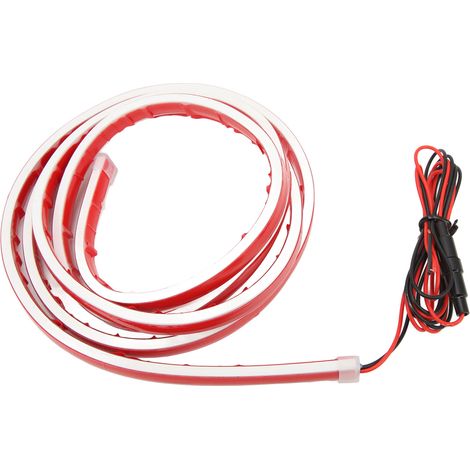 Bande lumineuse LED 12V 10W pour capot de voiture, 180cm de long, bande décorative extérieure pour moteur, convient aux voitures, SUV et camions (rouge) (1/5)