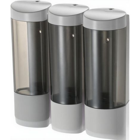 Manuelle Seifenspender, Wandmontage, 3 Fächer, 200 ml x 3 (Schaum)