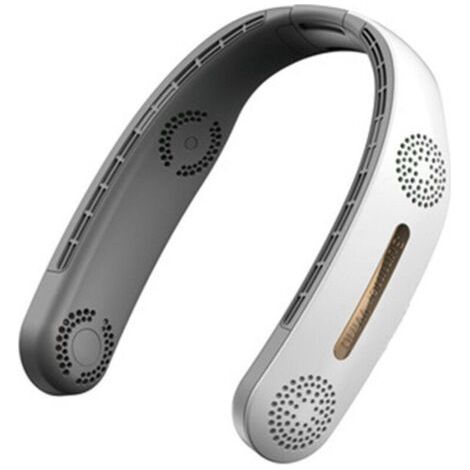 Ventilateur tour de cou 4000 mAh - Refroidissement à 3 vitesses - Ventilateur personnel portable pour extérieur et intérieur - Blance,21814047mm (1/4)