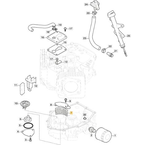 ORIGINAL STIGA moteur filtre à huile TRE 365V tracteur de pelouse 118551564/0