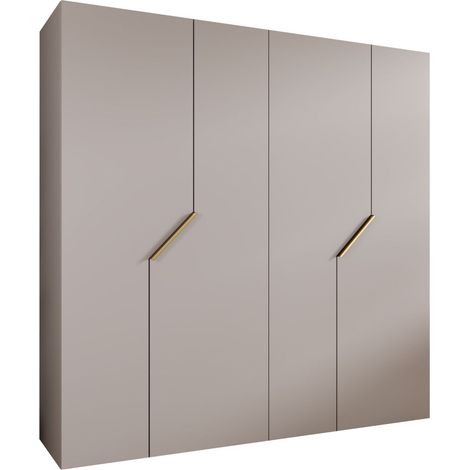 Armoire Hartford 595, Cachemire, 202x200x52cm, Portes d'armoire: Avec des charnières, Nombre d'étagères: 0 (1/5)
