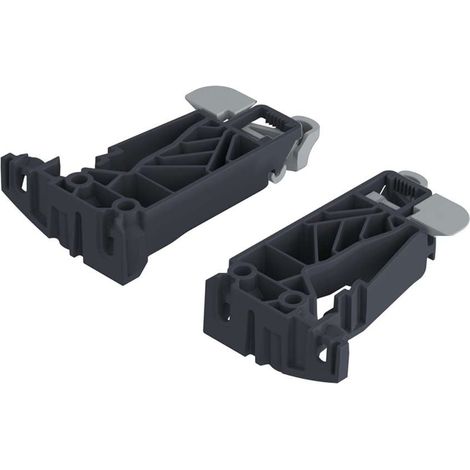 2x Clip coulisse à billes de tiroir Quadro You en bois gauche + droit Connecteur Plastique Rail Meuble Cuisine Hettich (1/2)