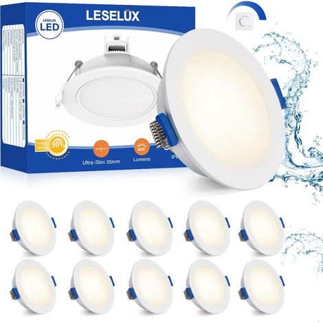 LED-Einbaustrahler, Schutzart IP65, dimmbar, 6 W, neutralweiß, 10er-Pack (1/5)