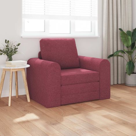 Schlafsofa Weinrot 98 x 71 x 83 cm Stoff