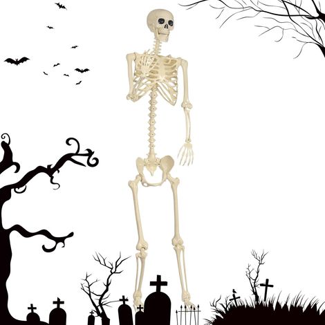 Deko Halloween Bewegliche Große Skelett Skulpturen Outdoor