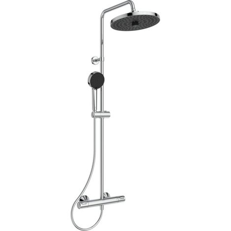 Ideal Standard Sistema de ducha Ceratherm T25+ con termostato Cromo, A7212AA