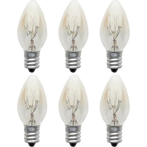 HOXILEELEO - Lotto di 10 lampadine E12 220-240 V 10 w C7 lampadina a incandescenza - luce calda (1/5)
