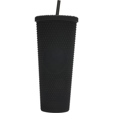 Isolierter Becher mit großem Fassungsvermögen 710 ml (24 oz), vollständig mit Noppen besetzt, aus mattem Kunststoff, wiederverwendbar, mit großer Öffnung und auslaufsicherem Deckel.