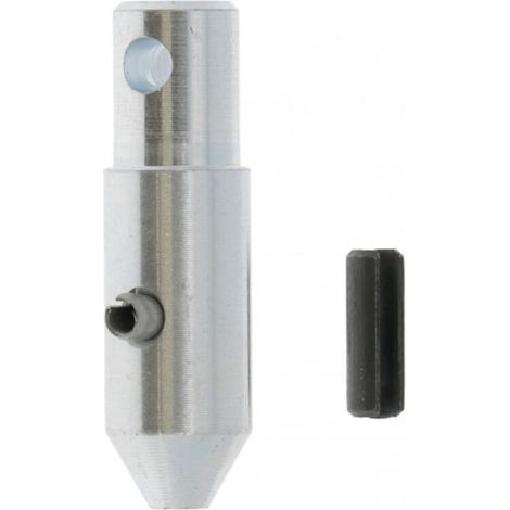– Baïonnette mâle Ø 12 mm pour manivelle décrochable de volet roulant – Aluminium – Goupille en acier inoxydable incluse – Fixation sur cardan ou grenouillère (1/3)