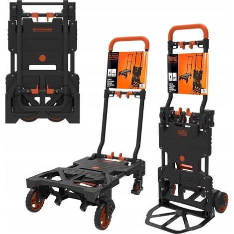BLACK+DECKER Chariot à main Noir H89.4xl37.3xL61.4cm (1/3)
