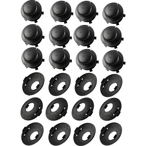 Paquete de 12 carretes y tapas de repuesto para la cubierta del cabezal Stihl 25-2 FS 90 100 110 120 130 55 80 83 85 (1/5)