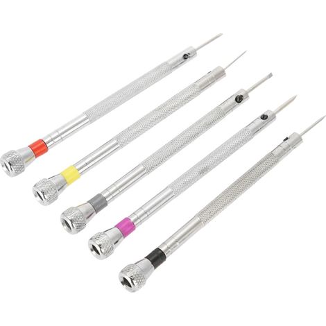Beyamis Kit de 5 tournevis plats de précision pour la réparation de bijoux, montres et lunettes (1/5)