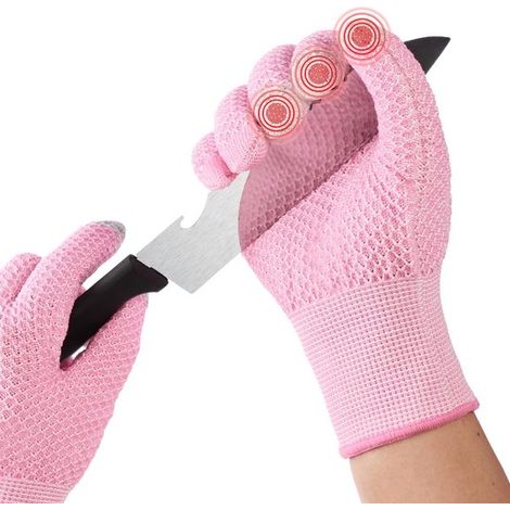 Schnittfeste Arbeitshandschuhe – Rosa – Einheitsgröße (1/2)