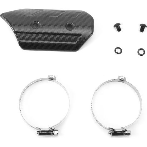 Universal-Hitzeschutz-Kit aus trockener Kohlefaser für Auspuffzwischenrohre, passend für Kawasaki (1/5)