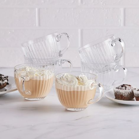 Tazas de café y té de cristal Altom Design Venus, 460 ml, 6 unidades. (1/5)