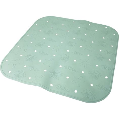 Tappeto tappetino ventose antiscivolo per bagno da piatto doccia verde salvia prodotto interamente in ITALIA (1/5)