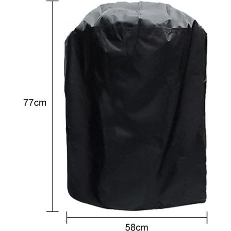 3 Barbecue-Abdeckungen, 7 Größen, schwarz, wasserdicht, für den Außenbereich, staubabweisend, für Bars.