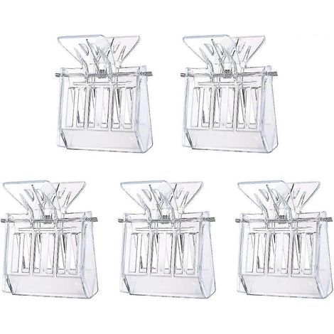 Attrape-reines, clips en plastique pour cages à reines, outil apicole, lot de 5 (transparent) (1/4)