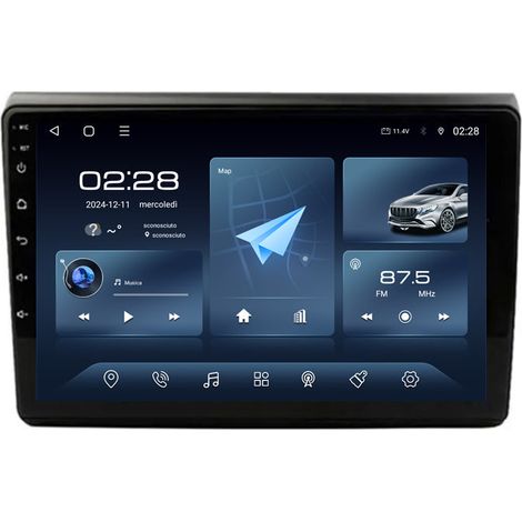 DISCORAMA® AUTORADIO ANDROID PER FIAT BRAVO 2007-2012 STEREO AUTO TOUCH 9″ POLLICI WIFI