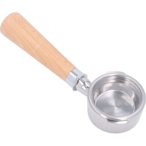 Portefiltre cafetière GAGGIA 58 mm sans fond en acier avec manche bois couleur A2 Beech (1/5)