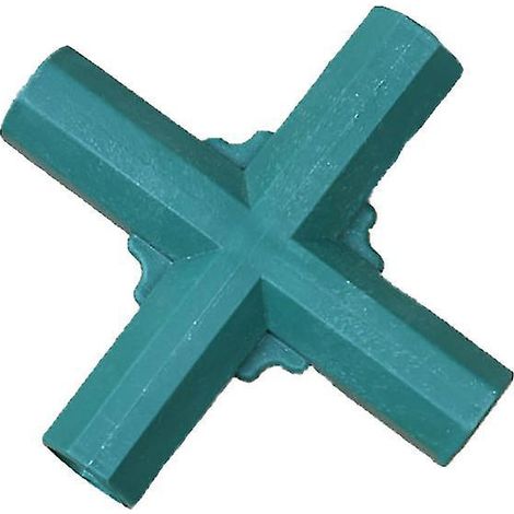 Lot de 2 coudes à 3 voies de 16 mm pour tuyaux PVC, connecteurs robustes pour structures de serres et mobilier, raccord en croix pour tentes. (1/5)
